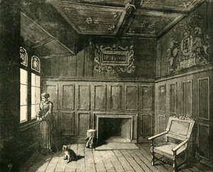 Rommet i Edinburgh Castle hvor James VI. Ble født, 1890. av Unbekannt