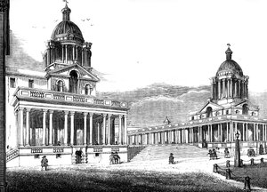 The Royal Hospital, Greenwich, London, 1800-tallet av Unbekannt