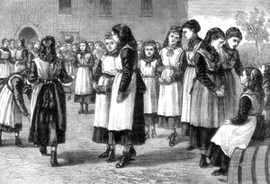 The Royal Masonic School for girls, St Johns Hill, Battersea Rise, London, 1875 av Unbekannt