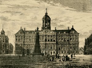 Det kongelige palass, Amsterdam, 1890. av Unbekannt
