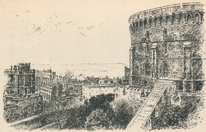 The Royal Tower fra King of Scotlands Lodging., 1895 av Unbekannt