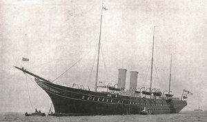 Royal Yacht forlater Cowes, Isle of Wight, 6. august 1902. av Unbekannt