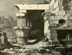 Ruinene ved Denderah, 1890. av Unbekannt