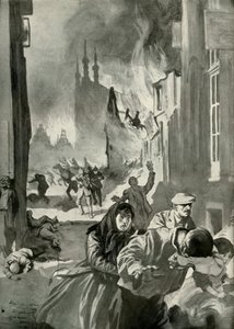 Sekken av Louvain, 1919. av Unbekannt