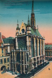 Sainte-Chapelle hellige kapell, Paris, c1920 av Unbekannt
