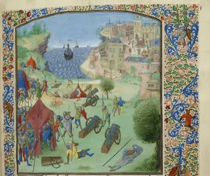 Beleiringen av Lisboa, 1384, ca 1470-1475. av Unbekannt