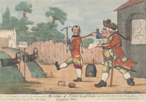 The Siege of Namur av kaptein Shandy og korporal Trim Tristram Shandy, 1800-20. av Unbekannt