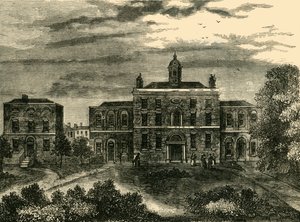 The Small-Pox Hospital, Kings Cross, i 1800, c1876. av Unbekannt