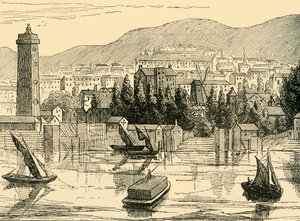Sørsiden av Themsen, tatt fra Adelphi Terrace, 1770, c1878. av Unbekannt