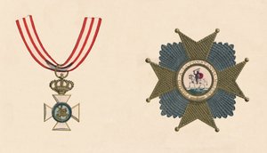 Den spanske ordenen St. Hermenegildo, c1800-tallet av Unbekannt