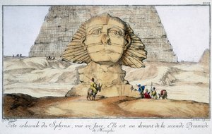Sfinxen, Egypt, 1744 av Unbekannt