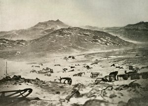 Starten på en snøstorm ved vinterkvarteret, c1908, 1909. av Unbekannt