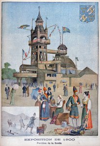 Den svenske paviljongen på verdensutstillingen i 1900, Paris, 1900 av Unbekannt