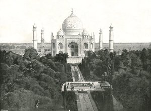 Taj Mahal, Agra, India, 1895. av Unbekannt