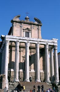 Antoninus og Faustinas tempel, Roma, 141 e.Kr av Unbekannt