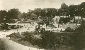The Terrace and Fountain, Central Park, New York av Unbekannt