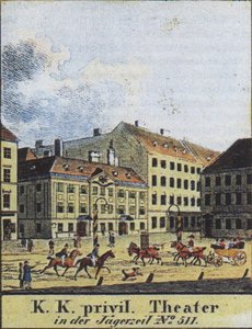 Theater an der Wien, Wien, tidlig på 1800-tallet av Unbekannt