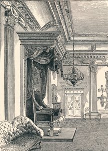 The Throne Room Dublin Castle, 1896 av Unbekannt