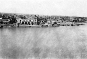 Tigris-elven fra det 31. britiske generalsykehuset, Bagdad, Mesopotamia, WWI, 1918 av Unbekannt