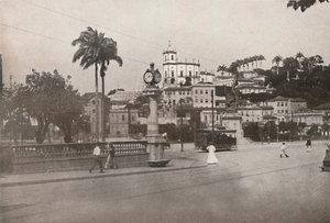 Trikken passerer Praca da Gloria, 1914 av Unbekannt