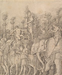 Cæsars triumf: elefantene, ca. 1484-92. av Unbekannt