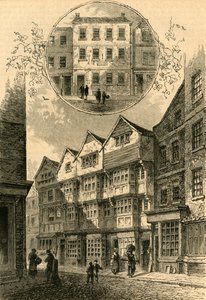 Trompeten, etterpå hertugen av York, Shire Lane, 1778. Elias Ashmoles House, 1897. av Unbekannt