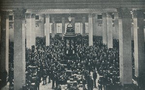 The Underwriting Room på Lloyds, med Rostrum i sentrum, 1936 av Unbekannt