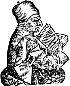 The Venerable Bede c673-735, angelsaksisk teolog, lærd og historiker, 1493 av Unbekannt