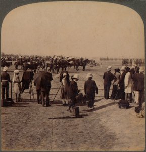 Visekongen Lord Curzon og Lord Kitchener ved Great Durbar Review, Delhi, India, 1903 av Unbekannt