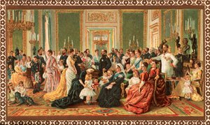 Den viktorianske kongefamilien, 1887 av Unbekannt