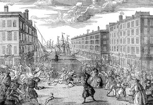 The View and Humors of Billingsgate,1736 av Unbekannt