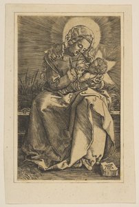 The Virgin Nursing the Christ Child, copy.n.d. av Unbekannt