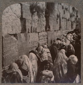The Wailing Place of the Jews, Jerusalem, ca 1900 av Unbekannt