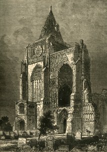 Vestfronten, Crowland Abbey, 1898. av Unbekannt