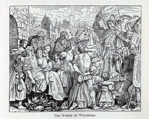 Kvinnene i Weinsberg, 1882 av Unbekannt