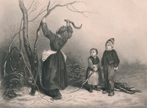 Vedhoggerne, c1850 av Unbekannt