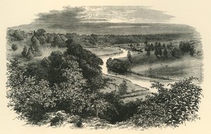 The Wye, fra Goodrich Castle, c1890. av Unbekannt