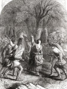 Bortføringen og senere drapet på Jennie alias Jane McCrea av indianere i 1777 under den amerikanske revolutinære krigen. av Unbekannt