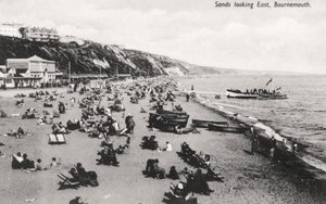 Stranden ved Bournemouth, Dorset, ca 1920-tallet av Unbekannt