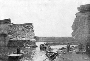 Broen ved Trilport, 1. slaget ved Marne, Frankrike, 5.–12. september 1914 av Unbekannt