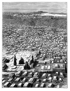 Kirkegården i Mekka, c1890 av Unbekannt