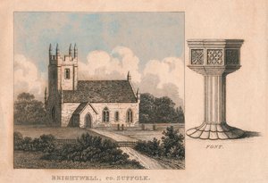 Kirken St John the Baptist, Brightwell, Suffolk, 1800-tallet av Unbekannt
