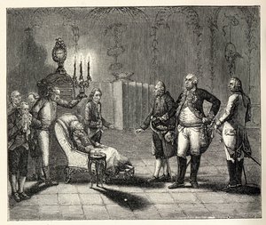 Frederick IIs død 17. august 1786. av Unbekannt