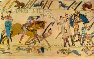 Harolds død i slaget ved Hastings, 1066, 1944. av Unbekannt