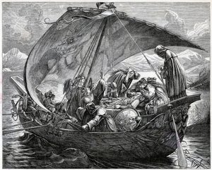 Kong Arthurs død, 1800-tallet av Unbekannt