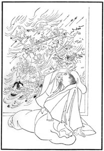 Kose no Hirotakas død, 1886 av Unbekannt