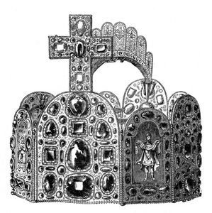 Karl den Stores diadem, c8. århundre, 1870 av Unbekannt