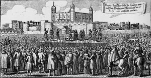 Henrettelsen av hertugen av Monmouth, Tower Hill, London, 15. juli 1685 1903 av Unbekannt
