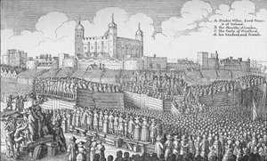 Henrettelsen av jarlen av Strafford på Tower Hill, London, 12. mai 1641 1903 av Unbekannt