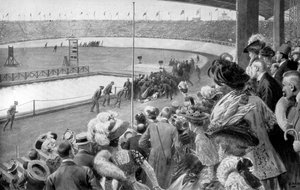 Avslutningen på maraton, olympiske leker, London, 1908, c1920 av Unbekannt